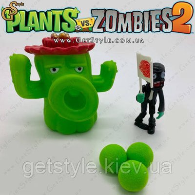 Игровой набор фигурка Зомби и стрелялка Cactus Plants vs Zombies 3417 фото