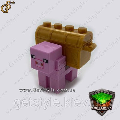 Конструктор фігурка Свинка Майнкрафт Pig Minecraft 3.5 см 3611 фото