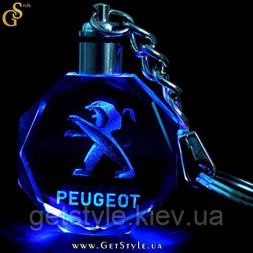 Светящийся брелок Peugeot Keychain подарочная упаковка 3721 фото