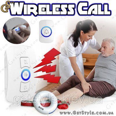 Бездротовий дзвінок - "Wireless Call" + ручна кнопка виклику! 2389 фото