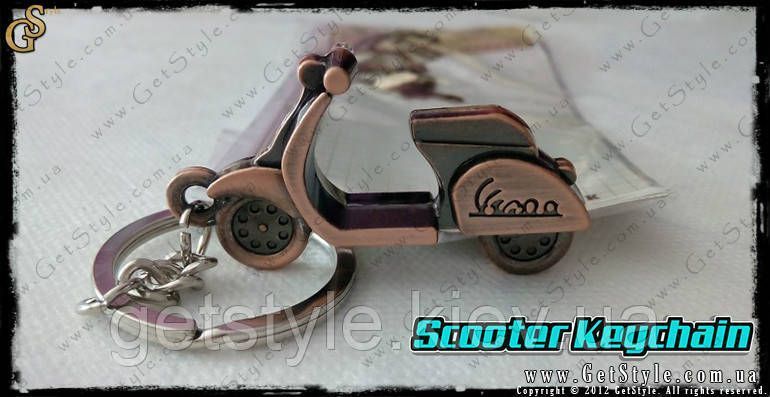 Брелок мотороллер Scooter Keychain подарочная упаковка 2010 фото