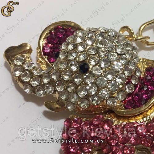 Брелок Хрустальный слоник - "Elephant Keychain" + подарочная упаковка 2612 фото