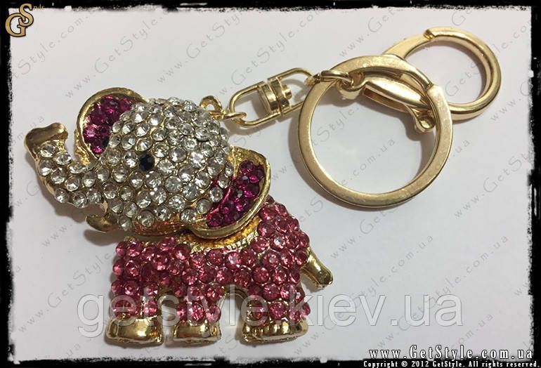 Брелок Хрустальный слоник - "Elephant Keychain" + подарочная упаковка 2612 фото