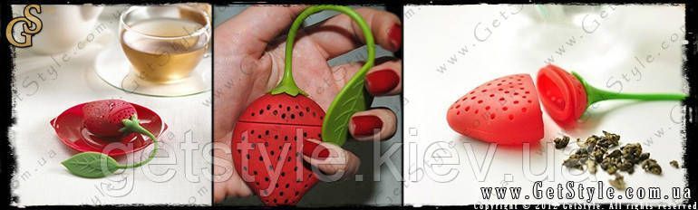 Заварник для чаю Полуничка - "Strawberry Leaf" - 2 шт 1563 фото