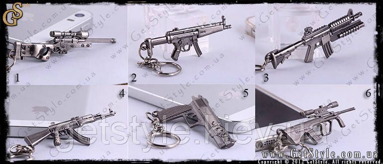 Брелки з CS:GO - "Gun Keychain" - 1 шт 2069 фото
