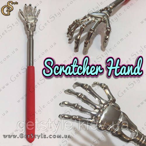 Чесалка для спины Scratcher Hand черный цвет 2115 фото