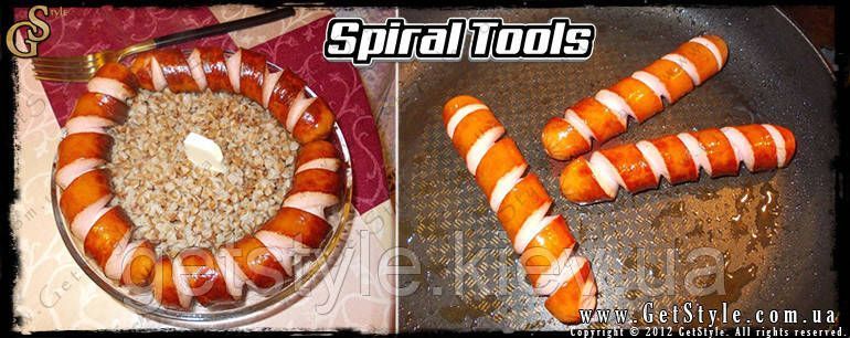 Спиральный нож для сосисок и сарделек - "Spiral Tools" - 2 шт 2212 фото