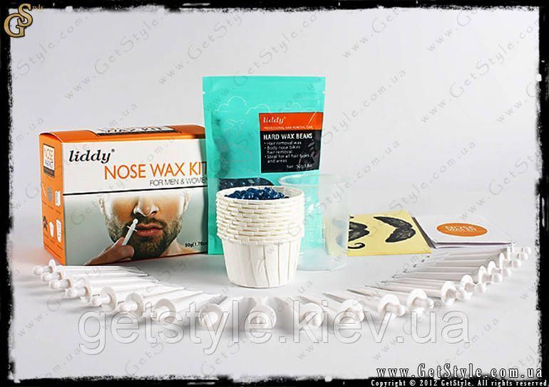 (ушкоджене паковання) Набір для видалення волосся в носі Nose Wax Kit 2882-3 фото
