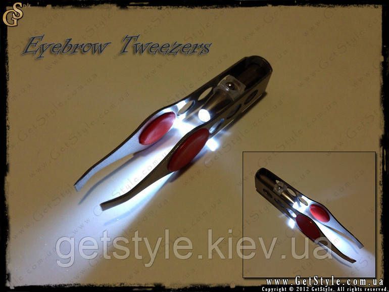 Пинцет с подсветкой - "Eyebrow Tweezers" 1021-1 фото