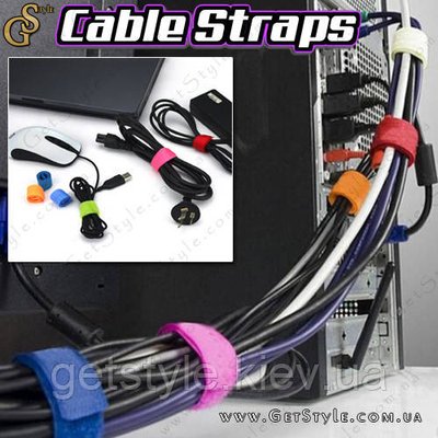 Ремінці-тримачі для проводів - "Cable Straps" - 8 шт 2168 фото