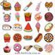 Набор наклеек Еда Food 50 шт 3205 фото 2