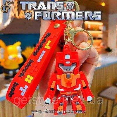 Брелок Трансформери Червоний енергон Transformers Red Energon Keychain 3114 фото