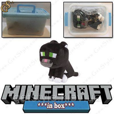 Игрушка Черный кот из Minecraft - "Tuxedo Cat" - в пластиковом боксе 2307-1 фото