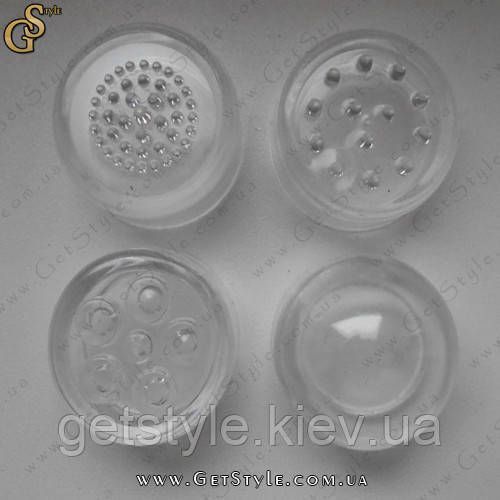 Міні-масажер для обличчя - "Face Massage Stick" 4 насадки з батарейками 1549 фото