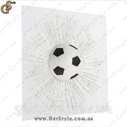 Наклейка на скло у формі м'яча для футболу Soccer Ball 1843-3 фото
