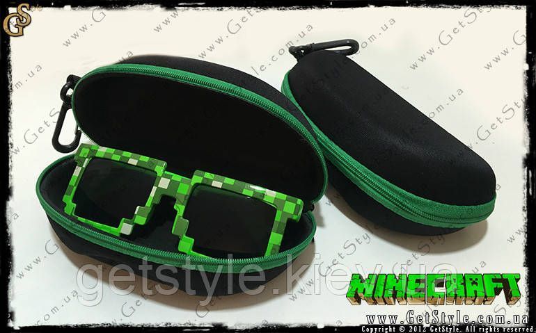 Сонячні окуляри Майнкрафт Minecraft Glasses з чохлом 1854-1 фото