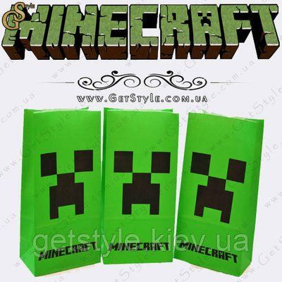 Бумажный пакет Minecraft - "Creeper Package" - 1 шт 1632 фото