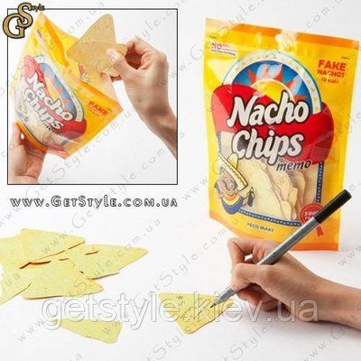 Листки для записей в виде чипсов - "Nacho Chips" - 92 шт 1514 фото