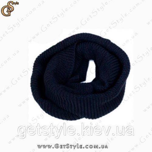 Шарф-хомут (снуд) цельный Scarf Collar черный 7015-1 фото