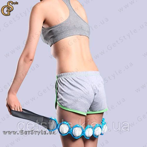 Роликовый массажер лента Massage Rope 6 шаров 3730 фото