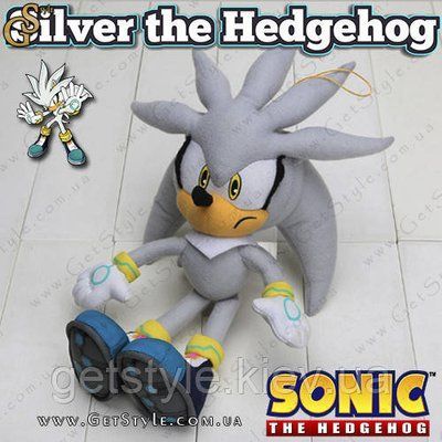 Игрушка ёж Сильвер из Sonic - "Silver the Hedgehog" - 30 см. 2156 фото