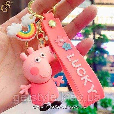Брелок Свинка Пеппа Peppa Pig Keychain у подарунковому пакованні 3089 фото