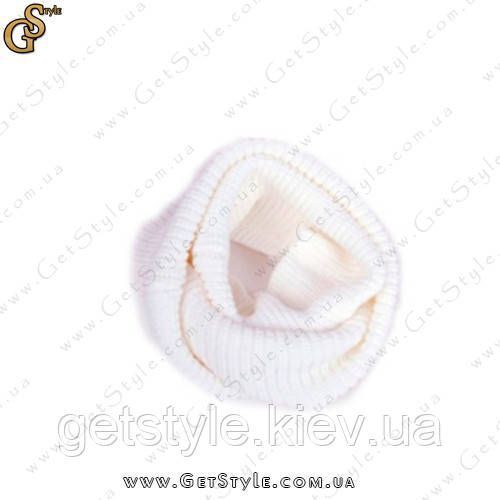 Шарф-хомут (снуд) цельный Scarf Collar белый 7015-2 фото