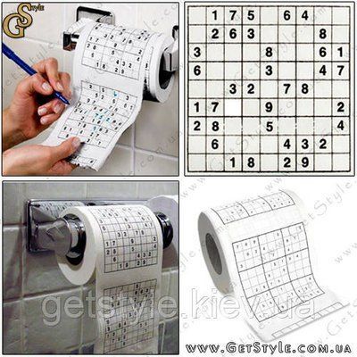 Туалетная бумага-головоломка - "Sudoku Paper" 1518 фото