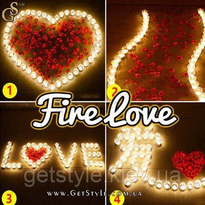Романтический набор светильников - "Fire Love" - 100 шт 2500 фото