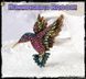 Брошь Колибри - "Hummingbird Brooch" подарочная упаковка 2869 фото 6