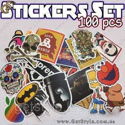 Набір наклейок - "Stickers Set" - 100 шт 1771-1 фото