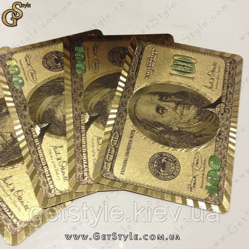 Позолоченные игральные карты - "Gold Cards" с сертификатом 1284 фото