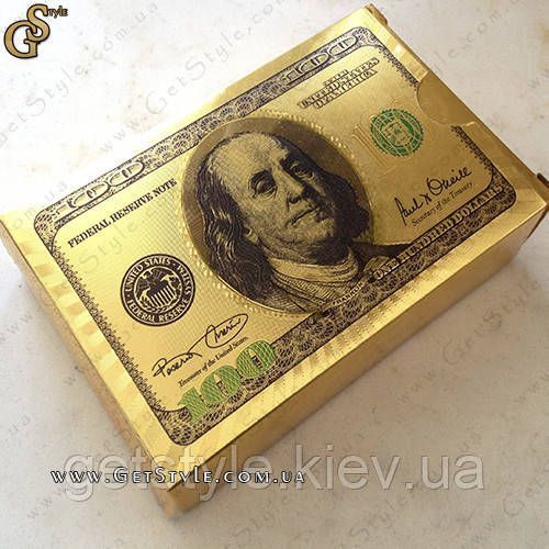 Позолоченные игральные карты - "Gold Cards" с сертификатом 1284 фото