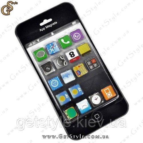 Набор магнитов iPhone - "App Magnets" - 18 шт. 1522 фото