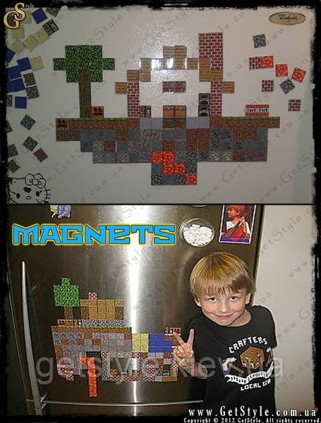 Магніти Minecraft - "Magnets Set" - 160 шт 2133 фото