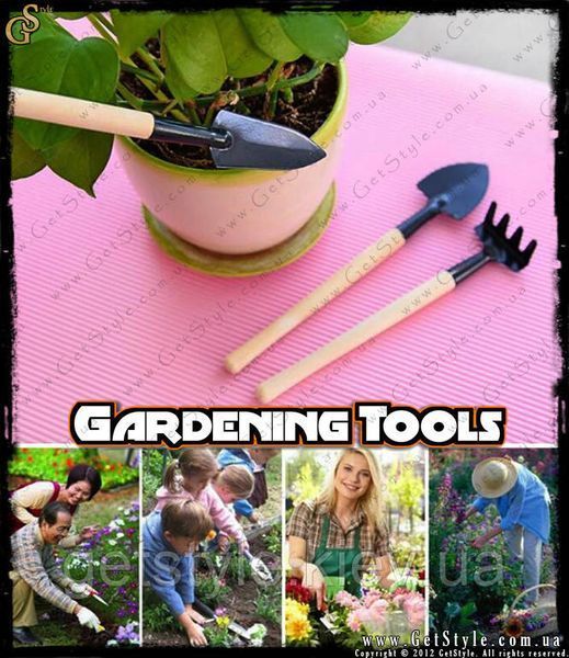 Инструменты для комнатных растений - "Gardening Tools" - 3 шт 2272 фото