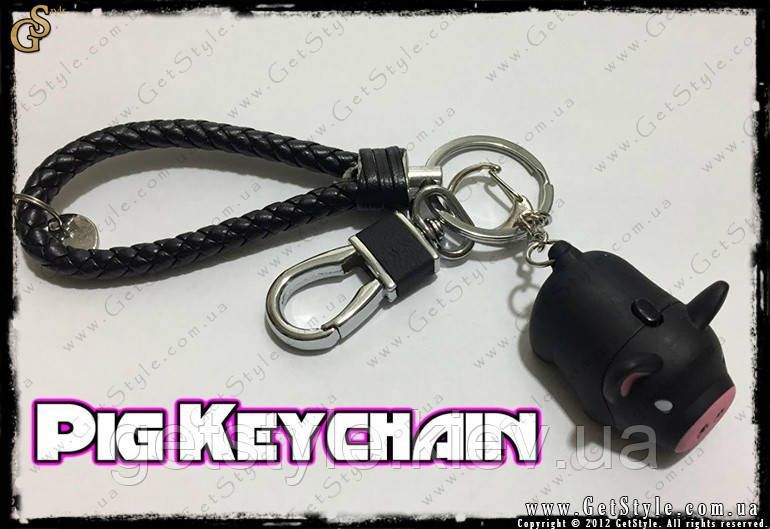 Брелок Мила хрюшка &mdash; "Pig Keychain" + ліхтарик 2480 фото