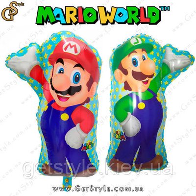Повітряні кулі Маріо і Луїджі Mario Luigi 60 х 45 см 2038-4 фото