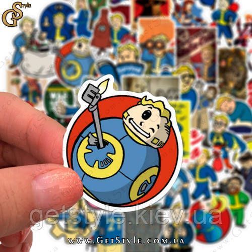 Набір наклейок Fallout 50 шт 3050 фото