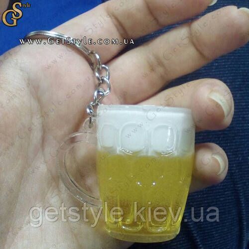 Брелок Кухоль пива Beer Keychain подарункове паковання 2044 фото