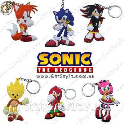 Брелки Сонік Sonic Keychain 6 шт. 2281-1 фото