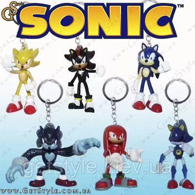 Брелоки-фігурки Соник - "SonicX Keychain" - 6 шт. 2280 фото