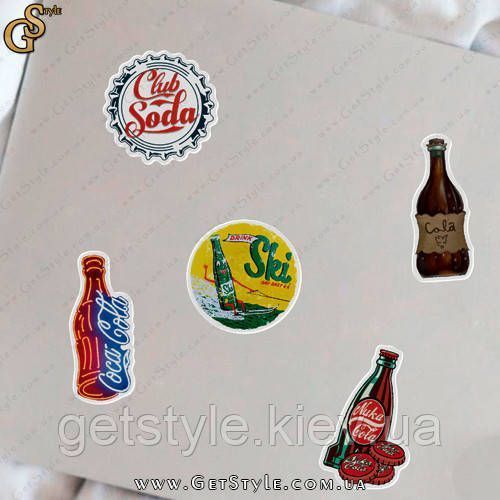 Набор наклеек Кола Cola 50 шт 3179 фото