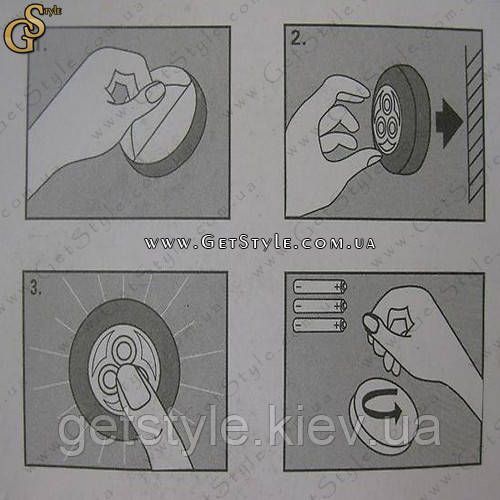 Светодиодный светильник Stick N Click 3 шт 1167 фото