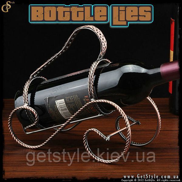 Вінтажна підставка для вина - "Bottle Lies" 2188 фото
