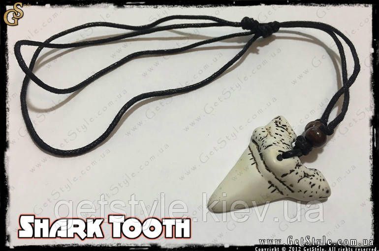 Акриловый Зуб Акулы - "Shark Tooth" - оберег защиты! 1727-1 фото