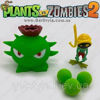 Ігровий набір фігурка Зомбі та стрілялка Homing Thistle Plants vs Zombies 3407 фото