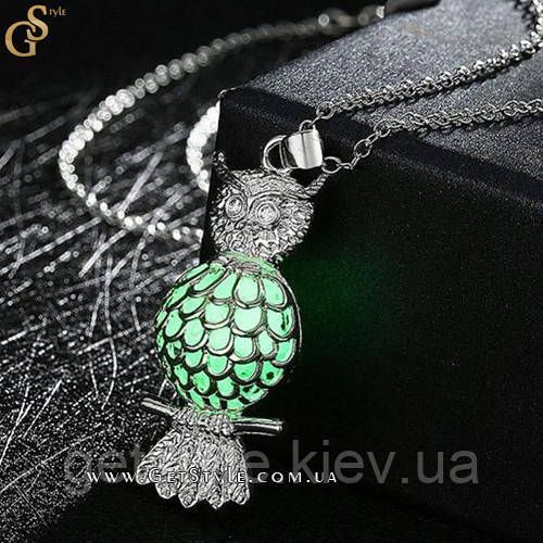 Прикраса Сова - "Glow Owl" - світиться в темряві 2158 фото