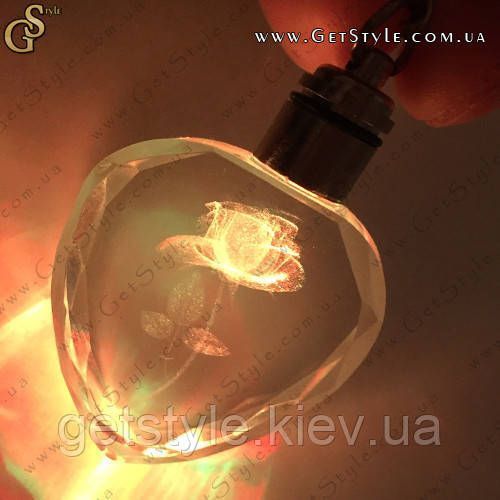 Светящийся брелок Rose Keychain подарочная упаковка 2040 фото