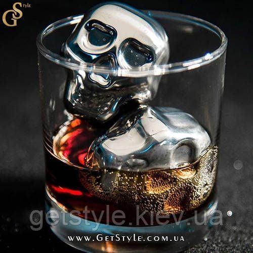 Сталевий лід для віскі &mdash; "Steel Skull" 2802 фото